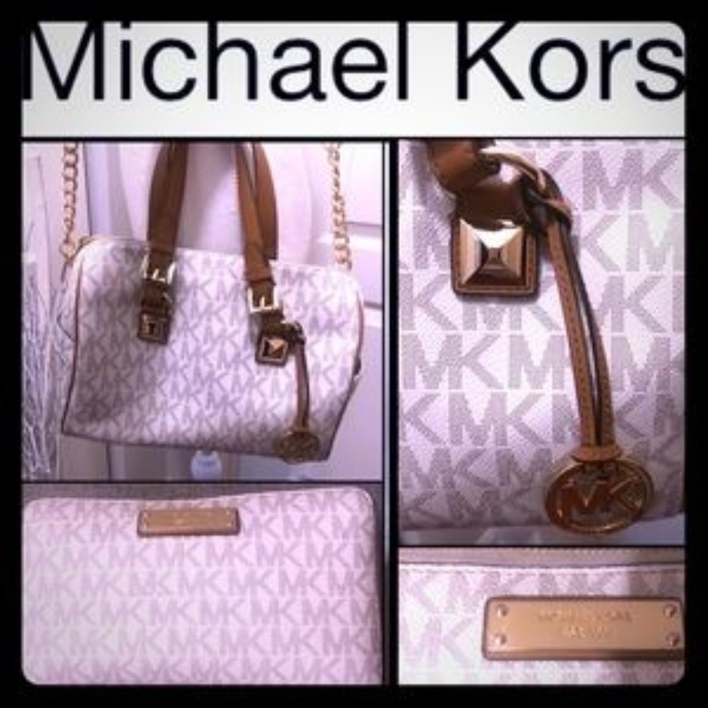 Michael Kors Satchel Purse with matching wallet